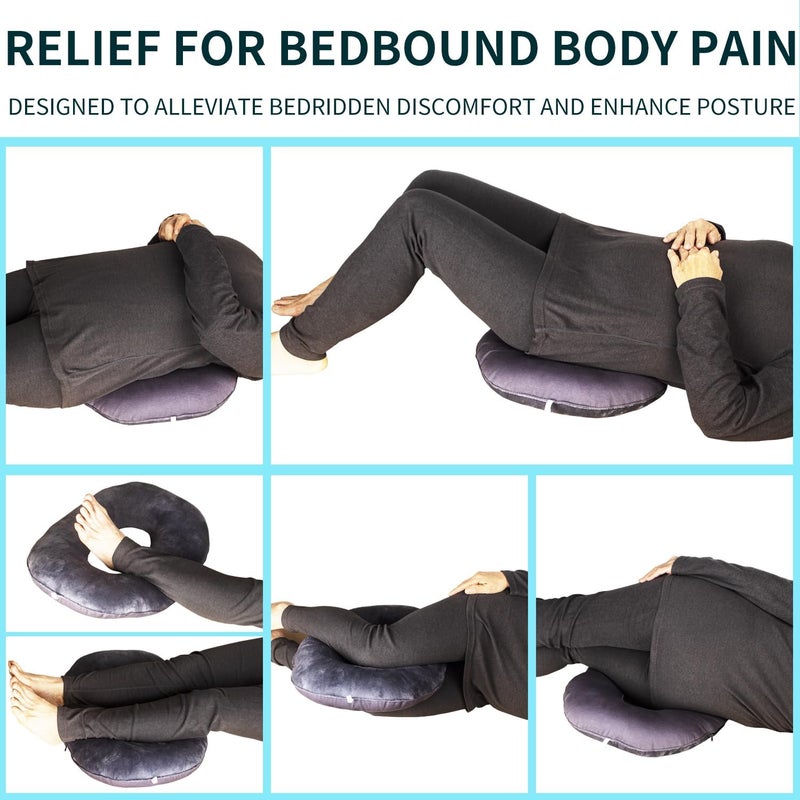 QIUCHA Butt Pillow Tailbone Pain Relief Cushion, Specialty Pillows for Leg, Back, Hip, Anti-Decubitus Pad for Hemorrhoids, Soft Pad for Bed Sores, Health Aids for Bedridden in Bed - Image 4